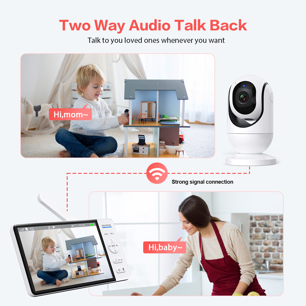 Video Baby Monitor 7'' 1080P H - Baby Monitor Sensor recension och pris