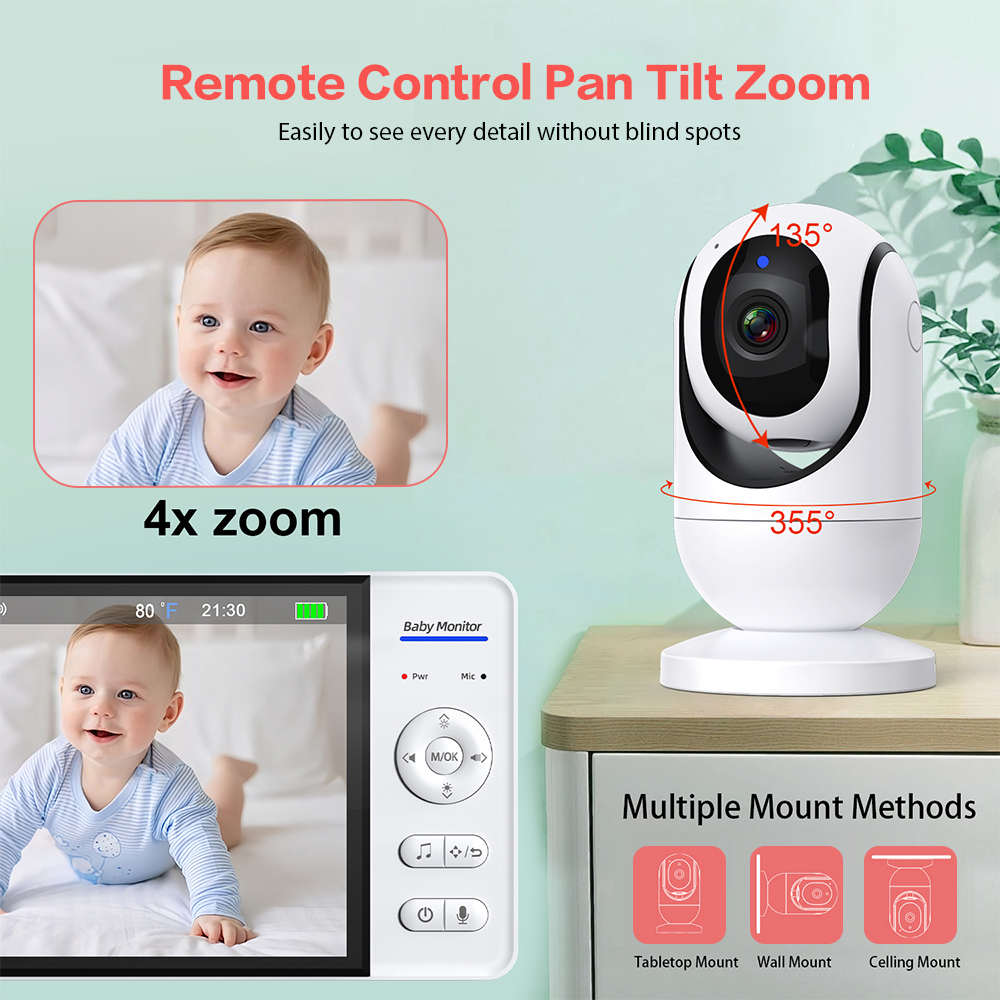 Video Baby Monitor 7'' 1080P H - Baby Monitor Sensor recension och pris