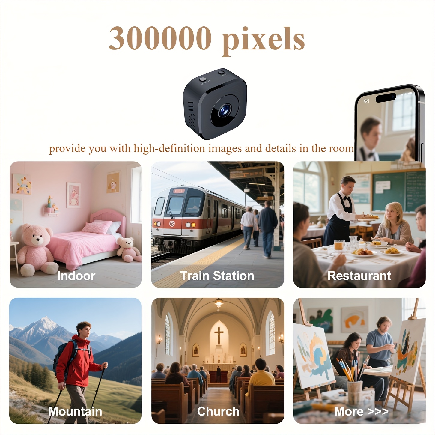 1080P HD Mini WiFi Camera Indo - Baby Monitor Sensor recension och pris